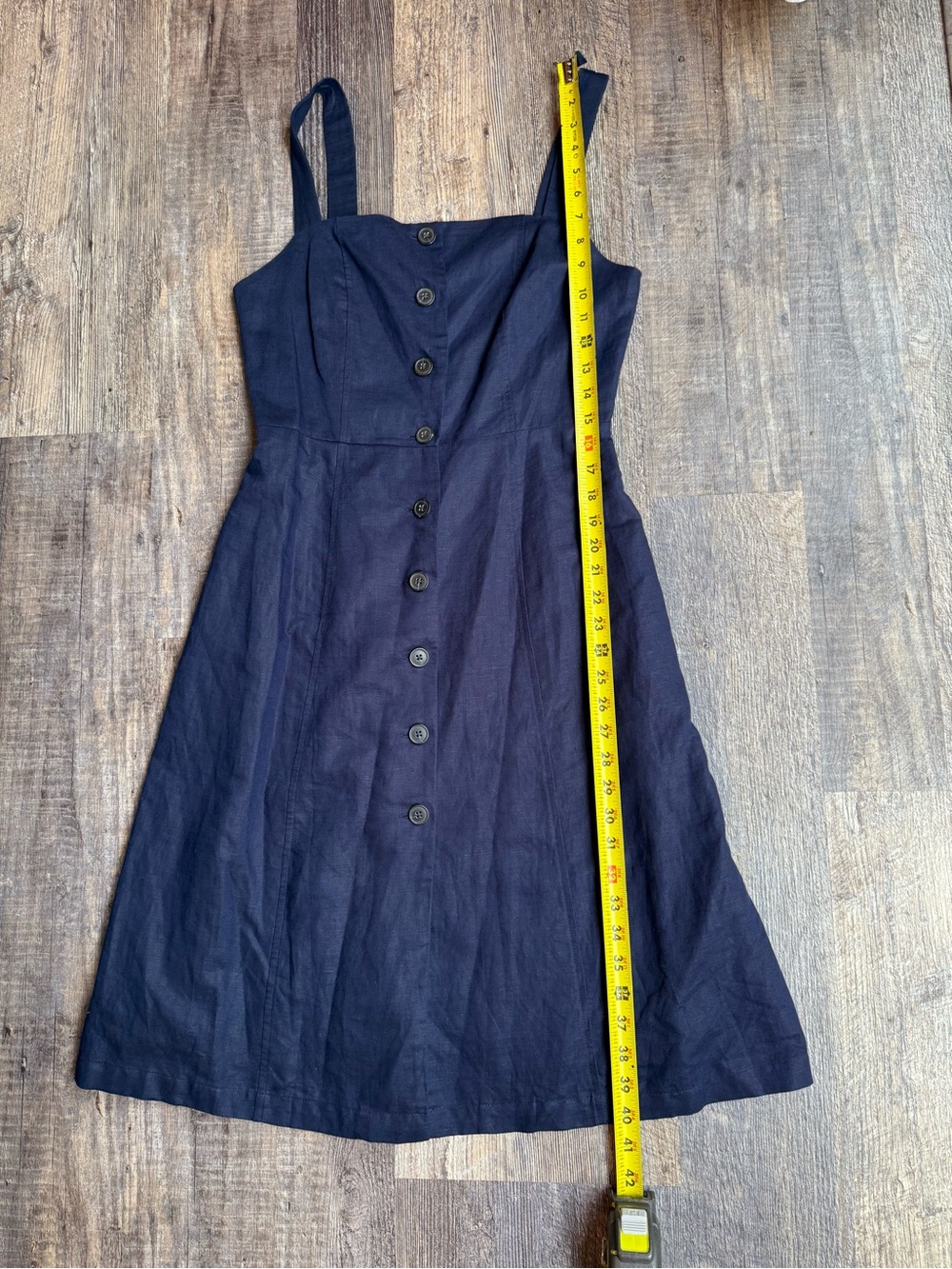 GAP Navy Button-Front Sundress - Picture 3 of 5